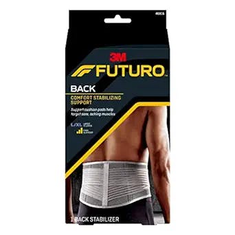 "Say Goodbye to Lower Back Pain with FUTURO's Supportive Back Brace!" 