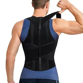 SOLCYSX Back Straightener Posture Corrector for Men-Adjustable Scoliosis Back Brace for Posture Hunchback Corrector-Relief Lower Back,Shoulder,Neck Pain