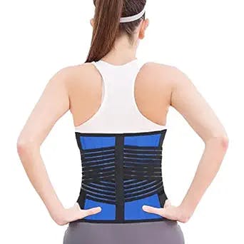 CXPOW Back Braces - Lumbar Support Belt - Back Brace for Lower Back Pain, Posture Corrector, Lower Back Pain Relief for Herniated Disc,Back Support to Improve Posture (L(35.4”-40.5”))
