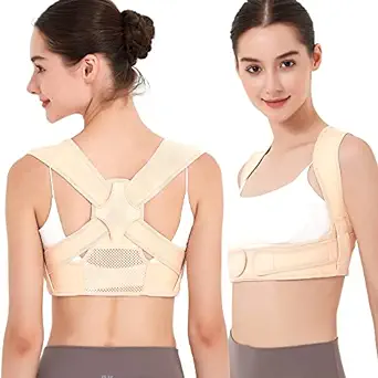 JMPOSE Posture Corrector for Women and Men, Breathable Back Brace for Posture Corrector, Adjustable Back Posture Corrector for Body Correction- Back, Shoulder and Spine Pain Relief (Large/X-Large)