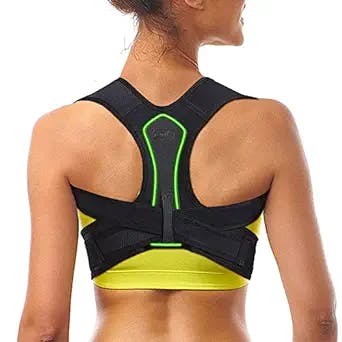 ZSZBACE Posture Corrector for Women and Men Back Support, Fully Adjustable Upper Back Brace Clavicle Support for Neck, Clavicle, Spine and Shoulder Pain Relief