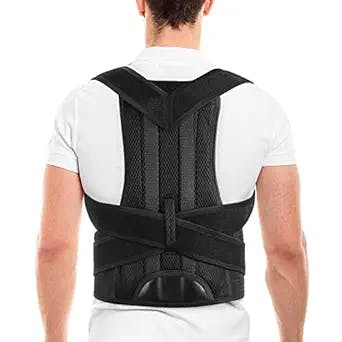 HFXBearArmor Posture Corrector-Back Brace for Men and Women Adjustable Posture Back Brace Lumbar Support and Upright for Neck, Back, Shoulder Pain Relieve - L