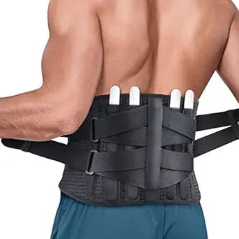 Back Brace for Men Lower Back - 2023 Lumbar Support Back Support Belt for Men and Women Lower Back Pain Relief, Herniated Disc, Sciatica, Scoliosis, Max Support with Steel Stays for Heavy Lifting