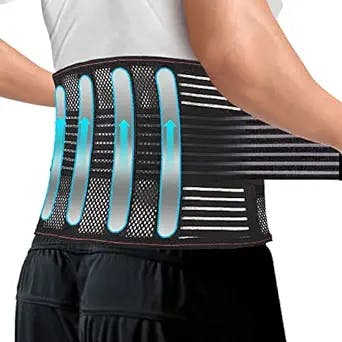 A+ Choice Lower Back Brace Support Belt - Lightweight Breathable Lumbar Support Belt for Men/Women Sciatica Back Pain Relief Plus Size 2XL