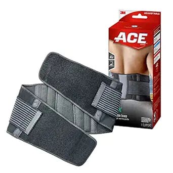 ACE Back Brace, Doctor Developed, Adjustable, Black