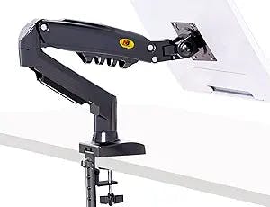 NB North Bayou Monitor Desk Mount Stand Full Motion Swivel Monitor Arm with Gas Spring for 17-30''Monitors(Within 4.4lbs to 19.8lbs) Computer Monitor Stand F80