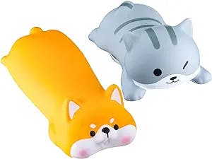 Get Cutesy with Kanayu 2 Pcs Mouse Wrist Rest - Shiba Inu Cat You'll Adore!