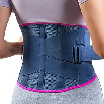 FREETOO Back Brace for Women Men Lower Back Pain Relief with 5 Anatomical Stays, Knitted Back Support Belt for heavy lifting, Durable Lumbar Support Brace for Sciatica Herniated Disc