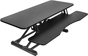 Stand Up for Ergonomic Health with the VIVO 42 inch Desk Converter!