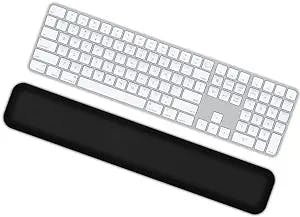 Arisase Memory Foam Keyboard Wrist Rest Pad Soft Cushion Pad Gaming Typing Hand Pain Relief Support with Anti-Skid Base 17.32" x 2.95" for Magic Keyboard Computer Other Keyboards Office & Home (Black)