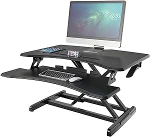 Rising to New Heights with the Sit Stand Desk Collapsable Desktop Riser DS-