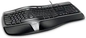 The Microsoft Natural Ergonomic Wired Keyboard 4000 b2m for Retail (Retail)