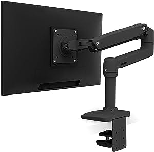 Ergotron – LX Single Monitor Arm, VESA Desk Mount – for Monitors Up to 34 Inches, 7 to 25 lbs – Matte Black