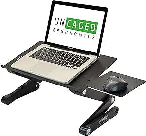 WorkEZ Best Adjustable Laptop Stand Lap Desk - Your Back's Best Friend