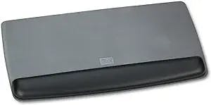3M Wr420le Gel Wrist Rest Keyboard Platform, 19.5 X 10.5 Inch, Black Leatherette