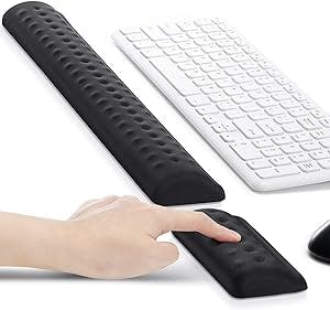 My wrists are thanking me for Gimars Upgraded Keyboard Wrist Rest with Mass