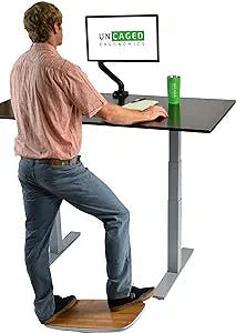 Single Computer Monitor Arm with 2 USB Ports adjustable height universal VESA mount lcd holder sit stand-up standing desk accessory organizer one screen swivel pan tilt screens black