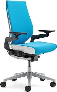 The Steelcase Gesture Office Chair - Cogent: Connect Blue Jay Fabric, Shell