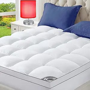 Get Some Extra Zs with Ihanherry Extra Thick Mattress Topper Queen
