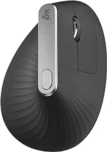 logitech MX Vertical Advanced Ergonomic Mouse, Wireless via Bluetooth or Included USB Receiver (Renewed)