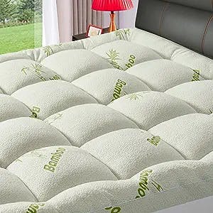 Sleep Like a Baby with PATSBA Bamboo Extra Thick Twin Mattress Topper!