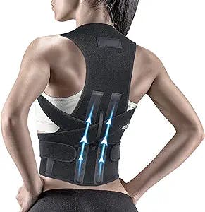 Straighten Up Your Posture with Women and Man Back Brace Support!